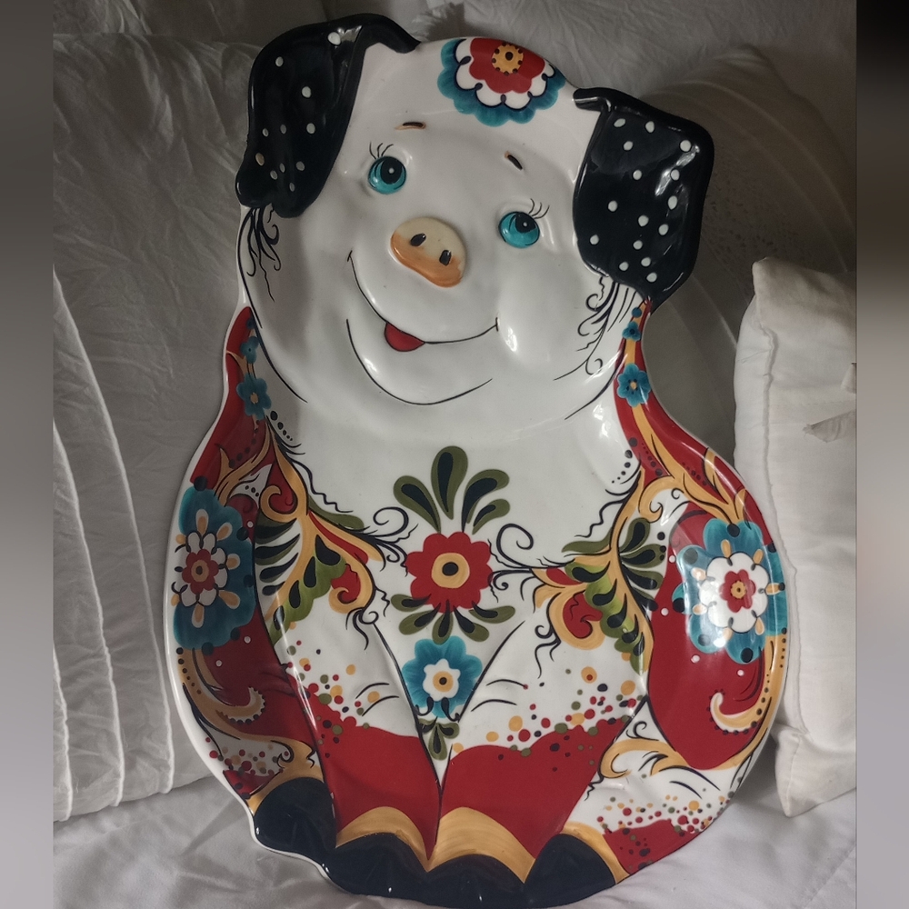 Home accents pig platter "Emily"